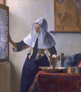 Jan Vermeer: Junge Frau mit Wasserkanne am Fenster